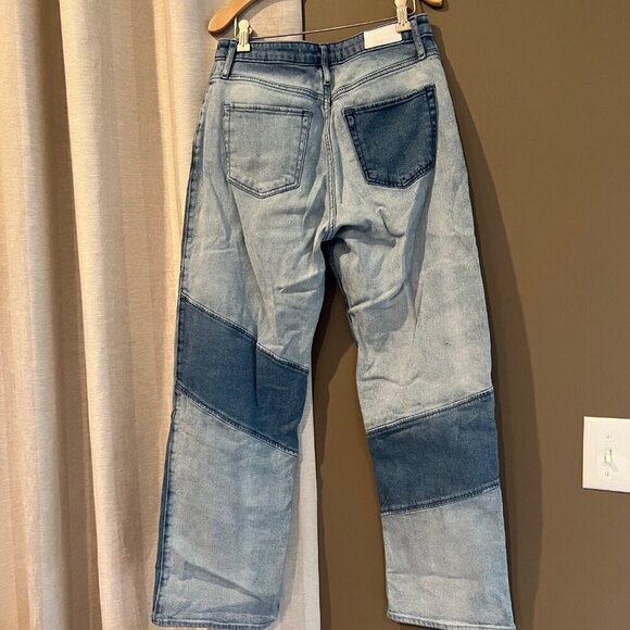 Retro Look, Ultra High Rise Dad-Jeans from Hollister, Patchwork, Size 7R - Picture 4 of 6